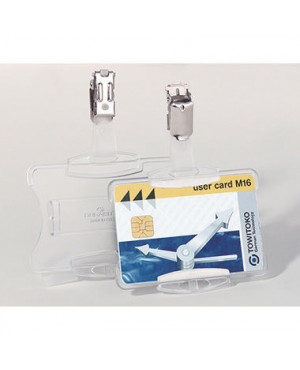 DURABLE Namenschild 811819 85x54mm transparent 25 St./Pack