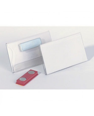 DURABLE Namensschild 811619 75x40mm Hartfolie tr 25 St./Pack.