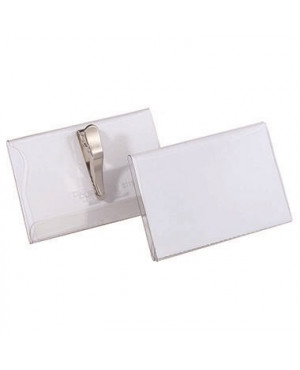 DURABLE Namensschild 811119 90x54mm Kunststoff tr 25 St./Pack.