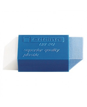 edding Radierer DR 20 4-DR20 Kunststoff transparent/blau