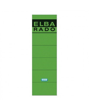ELBA Ordneretikett 100420948 breit/kurz sk grün 10 St./Pack.