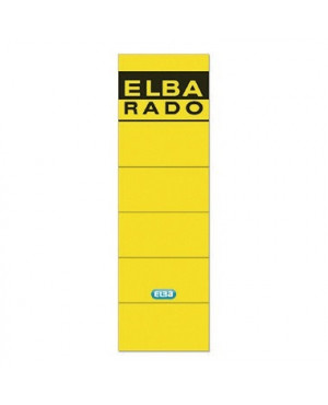 ELBA Ordneretikett 100420949 breit/kurz sk gelb 10 St./Pack.