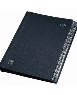 ELBA Pultordner 400001962 DIN A4 1-31 Hartpappe schwarz