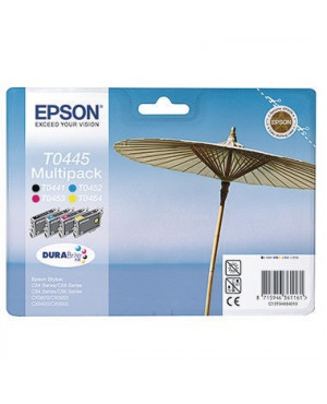 Epson Tintenpatrone C13T04454010 sw/c/m/y 4 St./Pack.