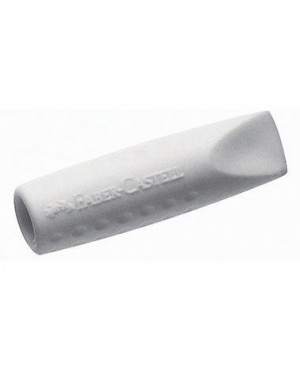 Faber-Castell Radierer Eraser CAP GRIP 2001 grau/weiß 2 St./Pack.
