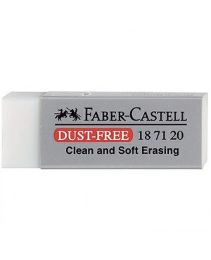 Faber-Castell Radierer DUST-FREE 187120 22x12x62mm weiß