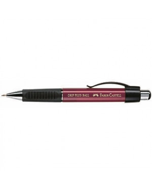 Faber-Castell Kugelschreiber GRIP PLUS BALL 140731 M metallic-rot