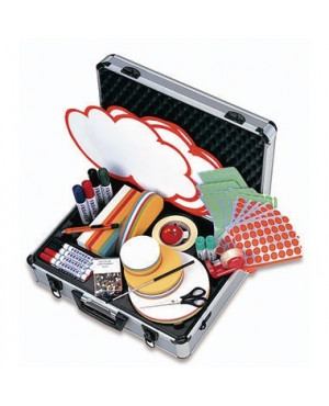 Franken Moderationskoffer Profi UMK 48x16x37cm 2.500Teile Aluminium si