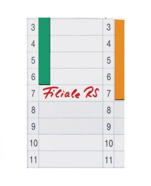 Franken Datumstreifen DS41203A 19,1x69,5cm 1-31 weiß 12 St./Pack.