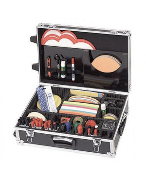 Franken Moderationskoffer Trainer UMKR gefüllt schwarz/silber