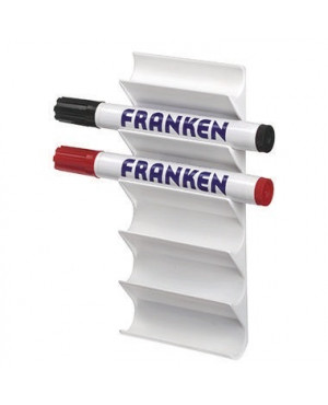 Franken Tafelschreiberhalter Z1986 magnethaftend Kunststoff weiß