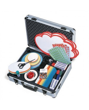 Franken Moderationskoffer UMMK 43x12x32cm Aluminium silber