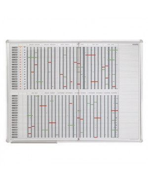 Franken Jahresplaner JetPlaner SJPC1235 120x90cm 12Monate weiß