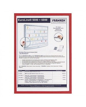 Franken Dokumentenhalter Frame It X-tra Line ITSA5M 01 DIN A5 rot