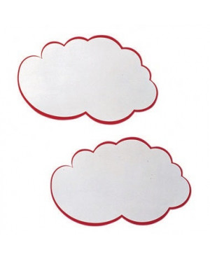 Franken Moderationskarte UMZ WG 62x37cm Wolke rt/ws 20 St./Pack.