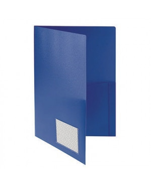 FolderSys Broschürenmappe 10008-40 DIN A4 PP Klarsichttasche blau