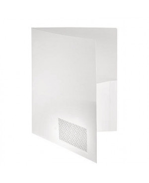 FolderSys Broschürenmappe 10008-10 DIN A4 PP Klarsichttasche weiß