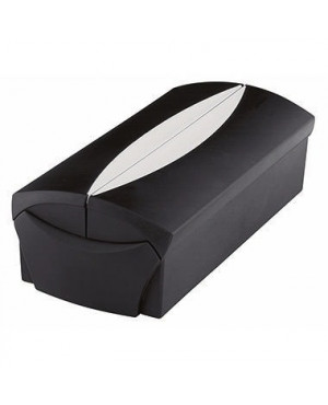 HAN Visitenkartenbox VIP 2000-13 12x8x24,5cm schwarz/grau +Register