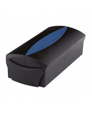 HAN Visitenkartenbox VIP 2000-34 f. 500Karten schwarz/blau +Register