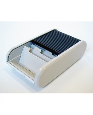 helit Visitenkartenbox Linear H6218098 max. 300Karten sw/h.gr
