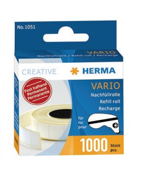 HERMA Nachfüllrolle 1051 13x12mm weiß 1.000 St./Rl.
