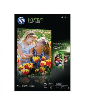 HP Fotopapier Everday Q5451A DIN A4 200g weiß 25 Bl./Pack.