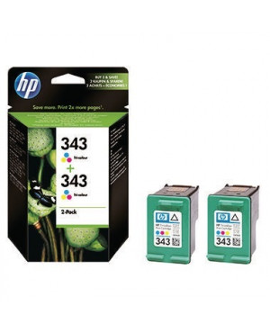 HP Tintenpatrone CB332EE Nr.343 c/m/y 2 St./Pack.