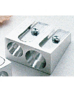 Doppelspitzer 7,8-11mm Keilform Metall silber