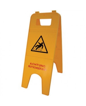 Warnschild Achtung Rutschgefahr 57cm 2teilig gelb