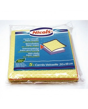 Schwammtuch 26167 18x22cm farbig sortiert 5 St./Pack.