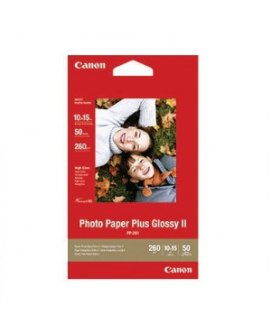 Canon Fotopapier Plus II PP201 2311B003 10x15cm 50 Bl./Pack.