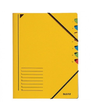 Leitz Ordnungsmappe 39070015 DIN A4 7Fächer farbig Karton gelb