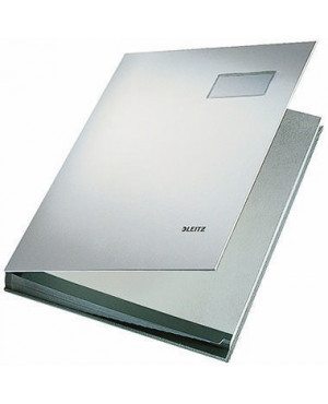Leitz Unterschriftsmappe 57000085 DIN A4 20Fächer Graupappe grau