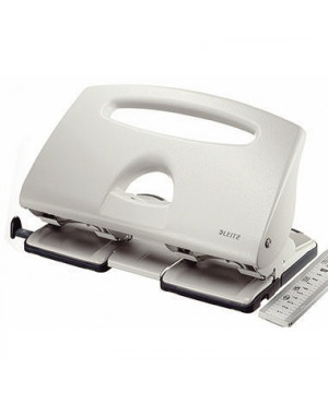 Leitz Doppellocher 51320085 max. 40Bl. Metall grau