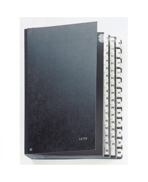 Leitz Pultordner 58440095 DIN A4 44Fächer Hartpappe schwarz