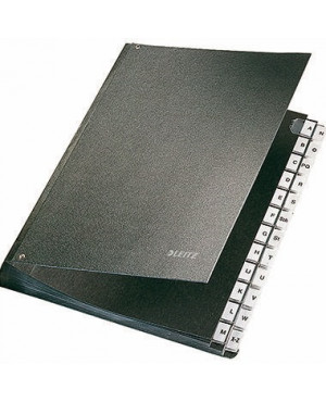 Leitz Pultordner 58240095 DIN A4 24Fächer Hartpappe schwarz