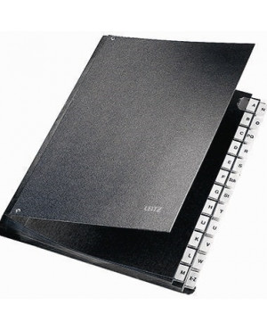Leitz Pultordner 59240095 DIN A4 A-Z 24Fächer Graupappe schwarz