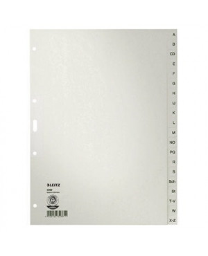 Leitz Register 43000085 A-Z DIN A4 20teilig Papier grau