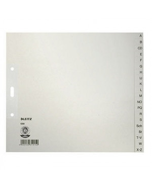 Leitz Register 12000085 A-Z DIN A4 24x21cm 20teilig Papier grau