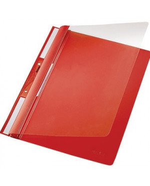 Leitz Einhakhefter 41900025 DIN A4 kfm. Heftung PVC rot
