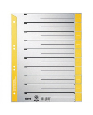 Leitz Trennblatt 16520015 DIN A4 230g Karton gelb