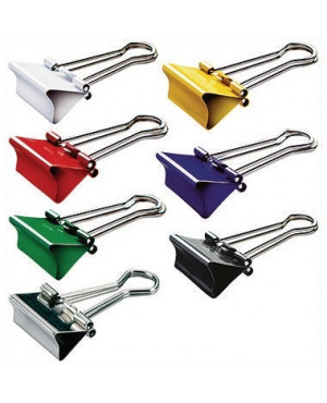 MAUL Foldbackklemmer mauly 2141999 Klemmweite 7mm f.sort. 12St./Pack.