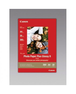 Canon Fotopapier Plus Glossy II PP201/A4 DIN A4 weiß 20 Bl./Pack.