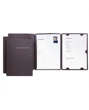 PAGNA Bewerbungsmmappe SELECT 22002-04 DIN A4 Karton schwarz