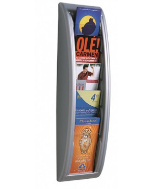 Paperflow Prospekthalter QUICK BLICK 4062.35 5Fächer aluminium
