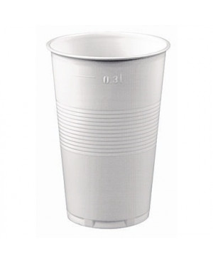 PAPSTAR Trinkbecher 16126 0,3l PS weiß 80 St./Pack.