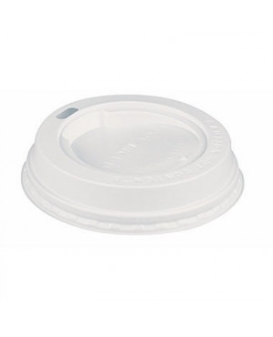 PAPSTAR Trinkbecherdeckel 90131 8cm PS weiß 100 St./Pack.