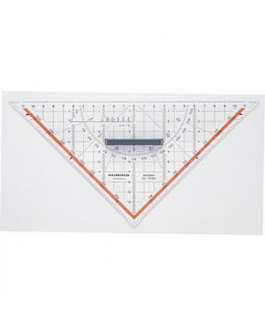RUMOLD Zeichendreieck 1054 25cm Plexiglas transparent