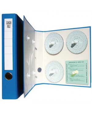 HAUG Ordner 900 400 DIN A4 für Tachoscheiben PVC blau