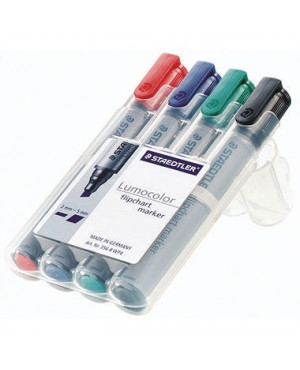 STAEDTLER Flipchartmaker Lumocolor 356 B WP4 2-5mm sort. 4 St./Pack.